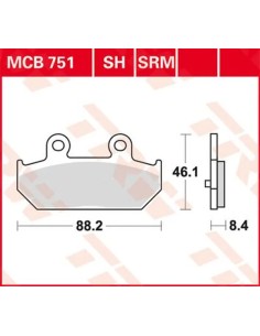 SRM Series Sindered Scooter Bremsbeläge