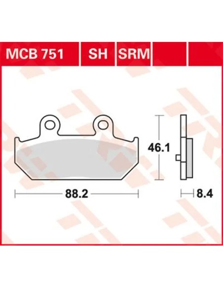 TRW Bremsbeläge & Bremsbacken - BRAKE PAD SINTER SCOOTER 125+