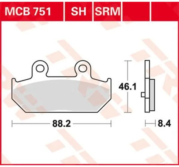 TRW Bremsbeläge & Bremsbacken - BRAKE PAD SINTER SCOOTER 125+