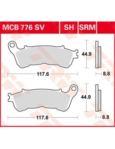 SRM Series Sindered Scooter Bremsbeläge