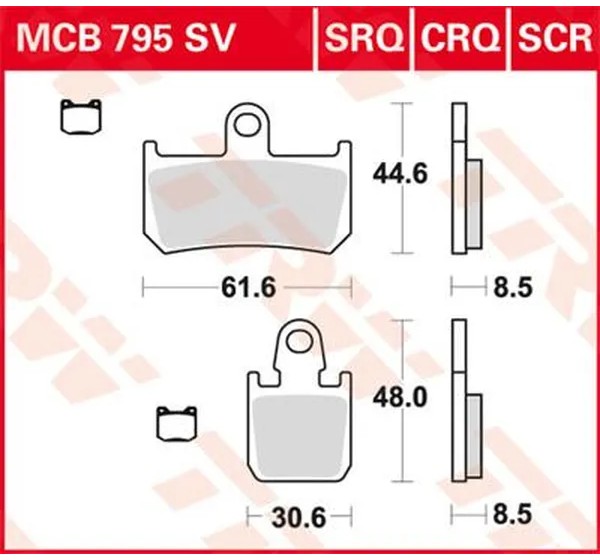 TRW Bremsbeläge & Bremsbacken - BRAKE PAD SINTER RACE LONGLIFE