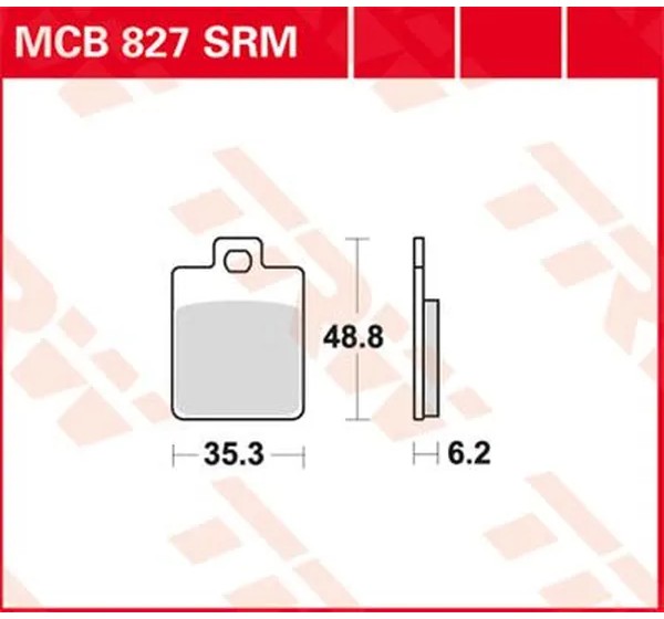 TRW Bremsbeläge & Bremsbacken - BRAKE PAD SINTER SCOOTER 125+