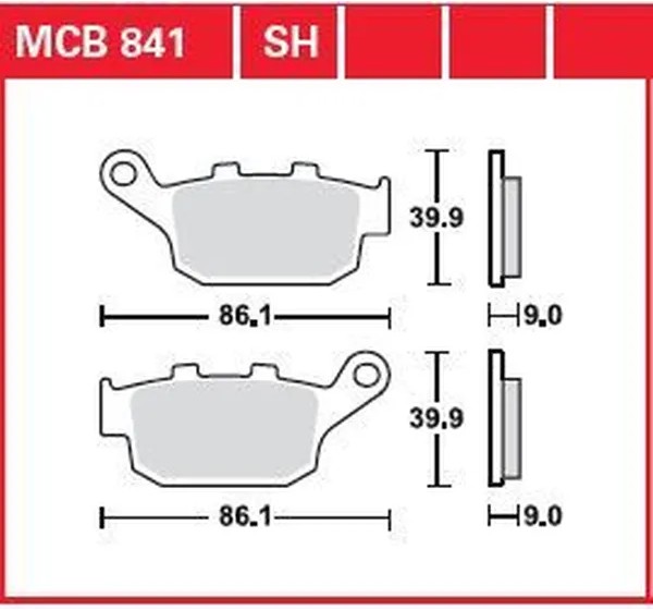 TRW Bremsbeläge & Bremsbacken - BRAKE PAD SINTER REAR STREET
