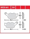 SH Series gesinterte Hinterrad-Bremsbeläge