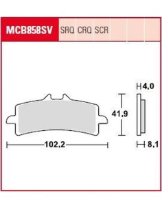 SCR Serie Race Sintermetall-Bremsbeläge