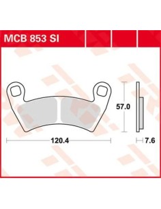 SI Series gesinterte Offroad-Bremsbeläge