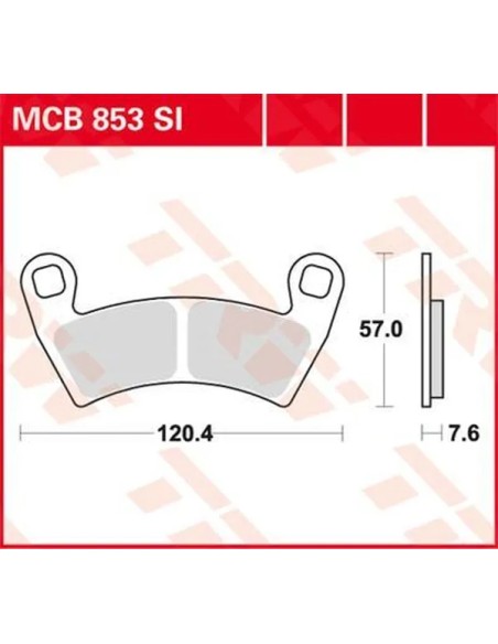 TRW Bremsbeläge & Bremsbacken für POLARIS RANGER 500 EFI 4X4 2008-2022