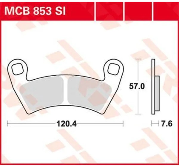 TRW Bremsbeläge & Bremsbacken für POLARIS RANGER 500 EFI 4X4 2008-2022