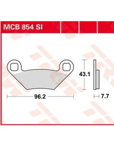 SI Series gesinterte Offroad-Bremsbeläge