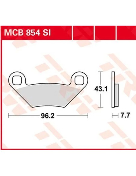 TRW Bremsbeläge & Bremsbacken für POLARIS RANGER RZR 800 4X4 2008-2014