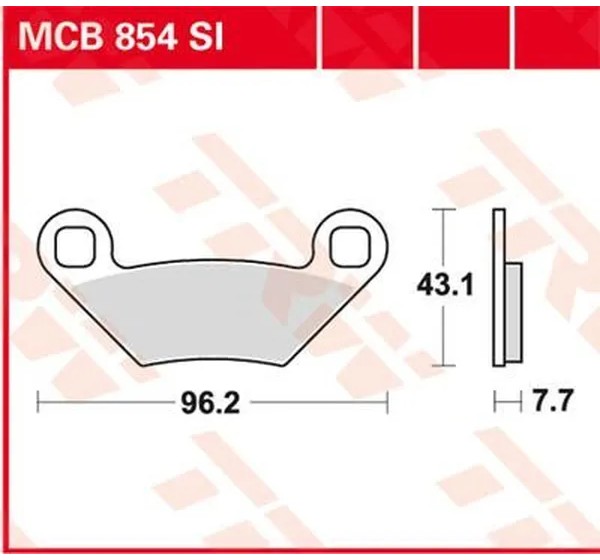 TRW Bremsbeläge & Bremsbacken für POLARIS RANGER RZR 800 4X4 2008-2014
