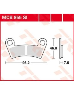 SI Series gesinterte Offroad-Bremsbeläge