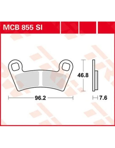 TRW Bremsbeläge & Bremsbacken für POLARIS SPORTSMAN 850 4X4 2010-2024