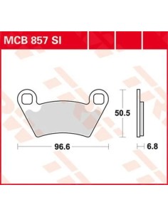 SI Series gesinterte Offroad-Bremsbeläge