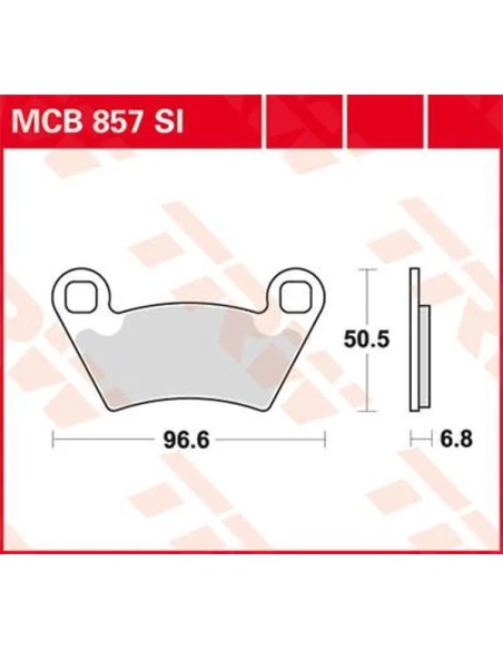 TRW Bremsbeläge & Bremsbacken für POLARIS RANGER 800 CREW 4X4 2010-2014