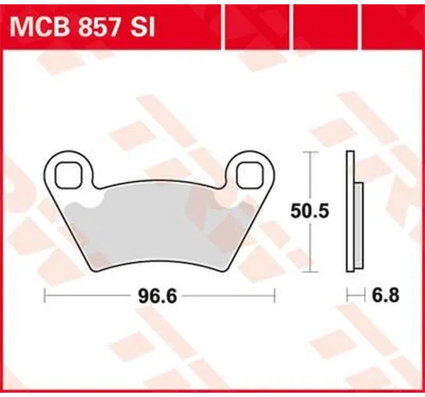TRW Bremsbeläge & Bremsbacken für POLARIS RANGER 800 CREW 4X4 2010-2014