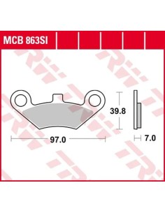 SI Series gesinterte Offroad-Bremsbeläge