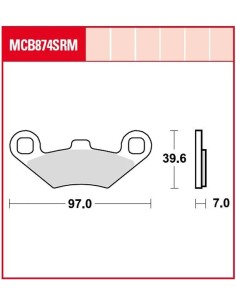 SRM Series Sindered Scooter Bremsbeläge
