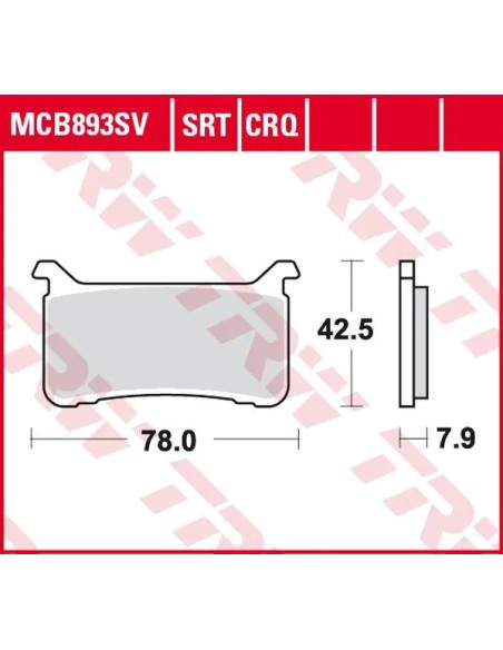 TRW Bremsbeläge & Bremsbacken für HONDA CBR 1000 RR ABS 2017-2019