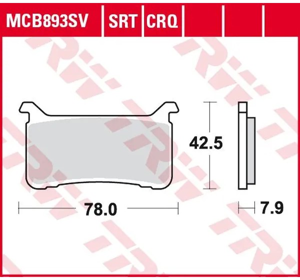 TRW Bremsbeläge & Bremsbacken für HONDA CBR 1000 RR ABS 2017-2019