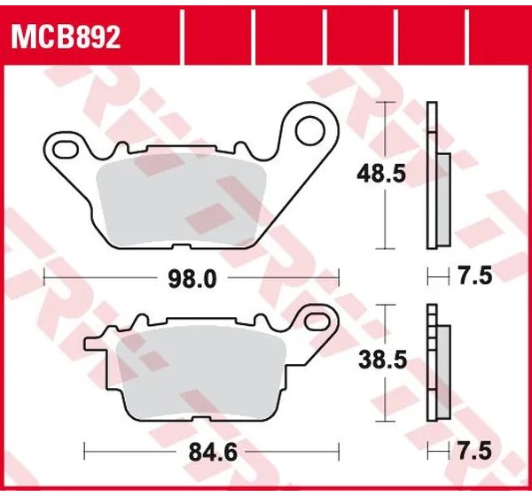 TRW Bremsbeläge & Bremsbacken für YAMAHA GPD 125 ABS 2015-2023
