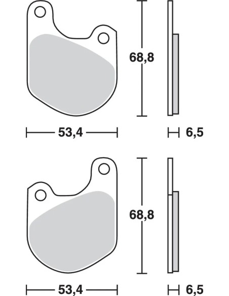 TRW Bremsbeläge & Bremsbacken für Harley Davidson FXE 1200 1974-1980