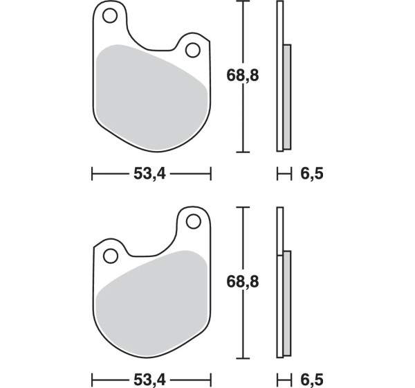 TRW Bremsbeläge & Bremsbacken für Harley Davidson FXE 1200 1974-1980