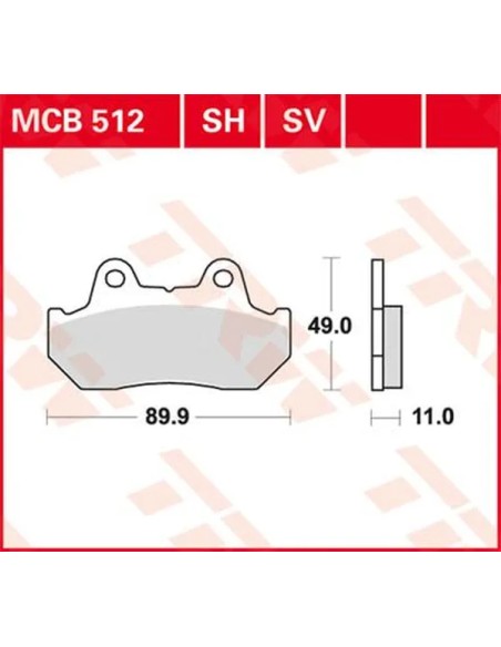 TRW Bremsbeläge & Bremsbacken für HONDA CB 125 TD 1982-1989