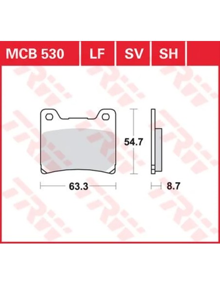 TRW Bremsbeläge & Bremsbacken für YAMAHA XJ 900 F 1983-1994