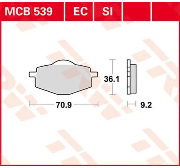 TRW Bremsbeläge & Bremsbacken für YAMAHA XT 225 1986-2006