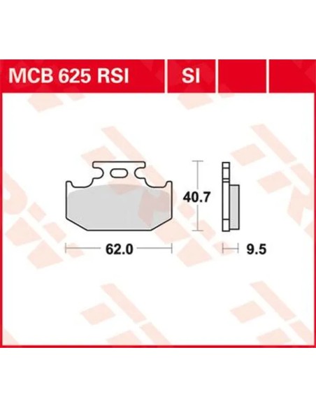 TRW Bremsbeläge & Bremsbacken für KAWASAKI KDX 125 SR 1990-2002