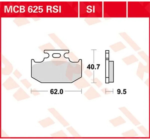 TRW Bremsbeläge & Bremsbacken für KAWASAKI KDX 125 SR 1990-2002