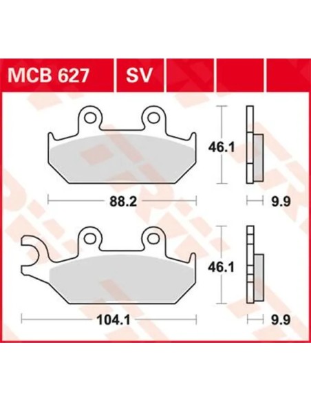TRW Bremsbeläge & Bremsbacken für YAMAHA XT 500 E 1990-2002