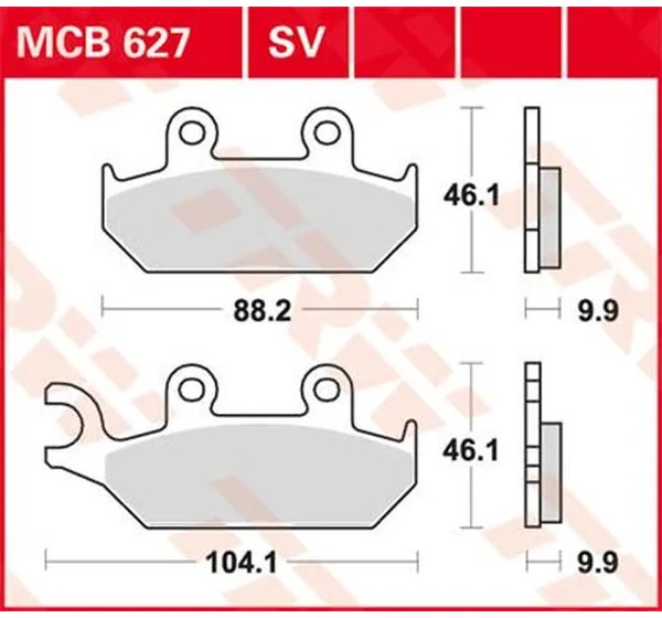 TRW Bremsbeläge & Bremsbacken für YAMAHA XT 500 E 1990-2002