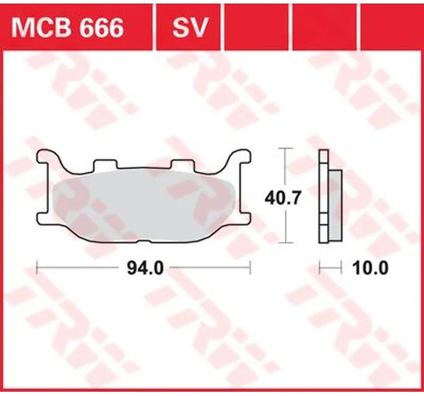 TRW Bremsbeläge & Bremsbacken für YAMAHA XJ 6 ABS 2009-2016