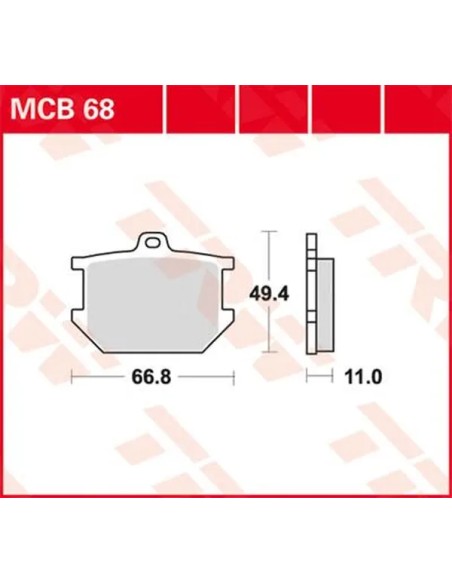 TRW Bremsbeläge & Bremsbacken für YAMAHA SR 500 1978-1987