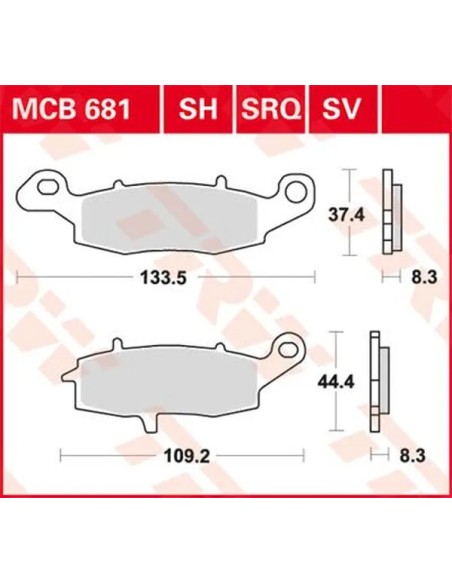 TRW Bremsbeläge & Bremsbacken für SUZUKI DL 650 ABS 2007-2024