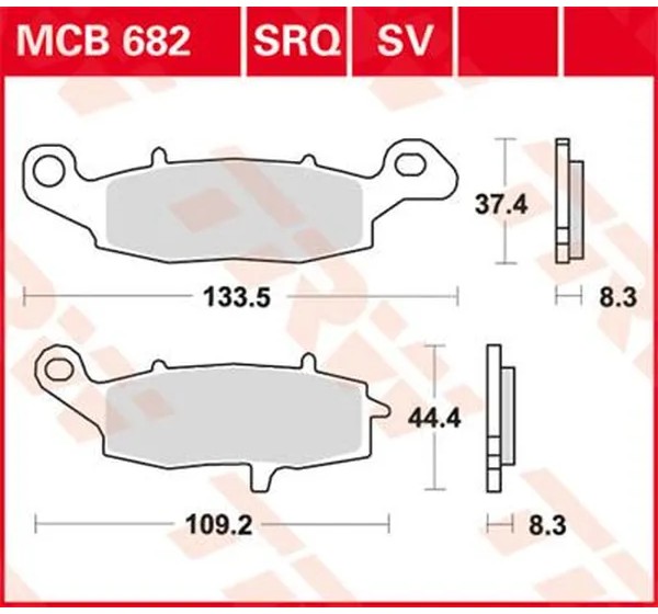 TRW Bremsbeläge & Bremsbacken für SUZUKI DL 650 ABS 2007-2024