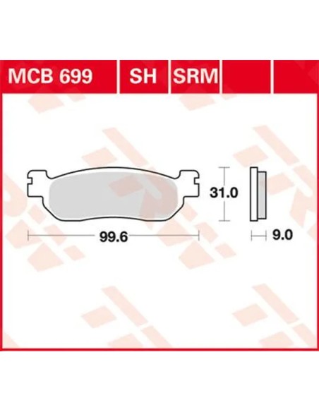 TRW Bremsbeläge & Bremsbacken für YAMAHA TW 125 1999-2004