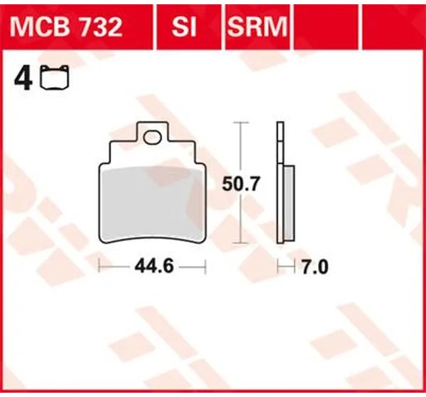 TRW Bremsbeläge & Bremsbacken für KYMCO MAXXER 300 2X4 2006-2017