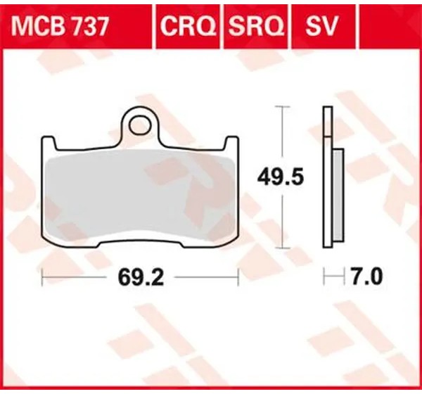 TRW Bremsbeläge & Bremsbacken für INDIAN CHIEF 111 ABS 2014-2022