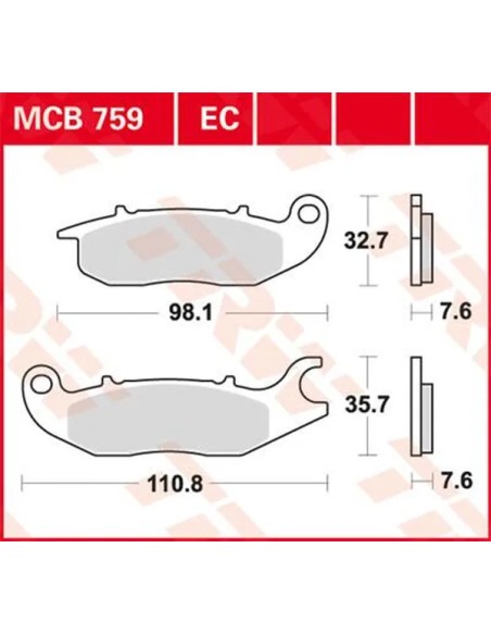 TRW Bremsbeläge & Bremsbacken für HONDA CBR 125 R 2004-2016