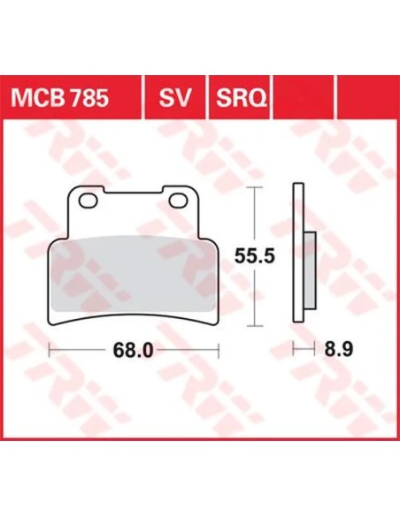 TRW Bremsbeläge & Bremsbacken für YAMAHA MT-125 ABS 2014-2024