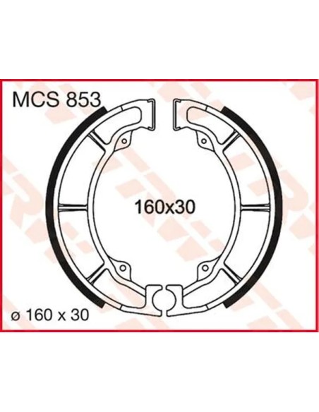 TRW Bremsbeläge & Bremsbacken für KAWASAKI KLF 220 2X4 1989-2001
