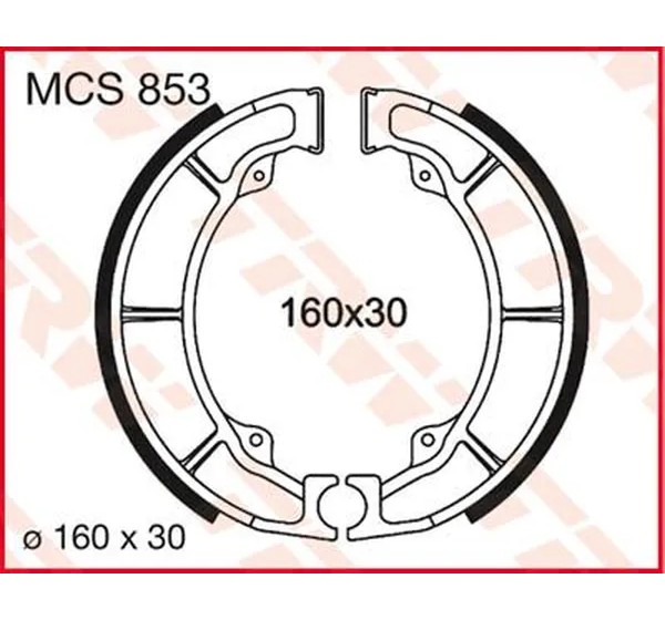 TRW Bremsbeläge & Bremsbacken für KAWASAKI KLF 220 2X4 1989-2001
