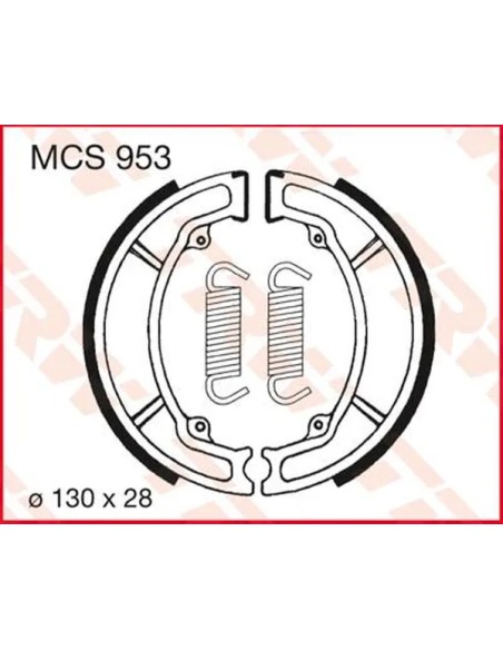 TRW Bremsbeläge & Bremsbacken für YAMAHA AG 100 1980-1991