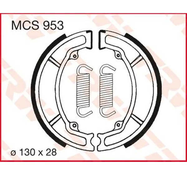 TRW Bremsbeläge & Bremsbacken für YAMAHA AG 100 1980-1991