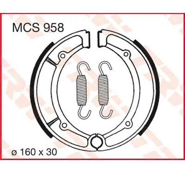 TRW Bremsbeläge & Bremsbacken für YAMAHA YFM 350 FX 4X4 1995-2005