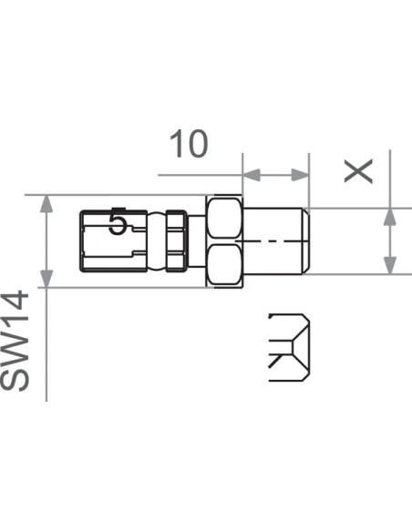 TRW Brems- & Kupplungsleitungen - FIT M10x1.0 MALE GM
