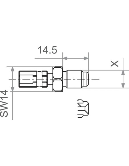 TRW Brems- & Kupplungsleitungen - FIT M10x1.0 MALE SWIVEL G